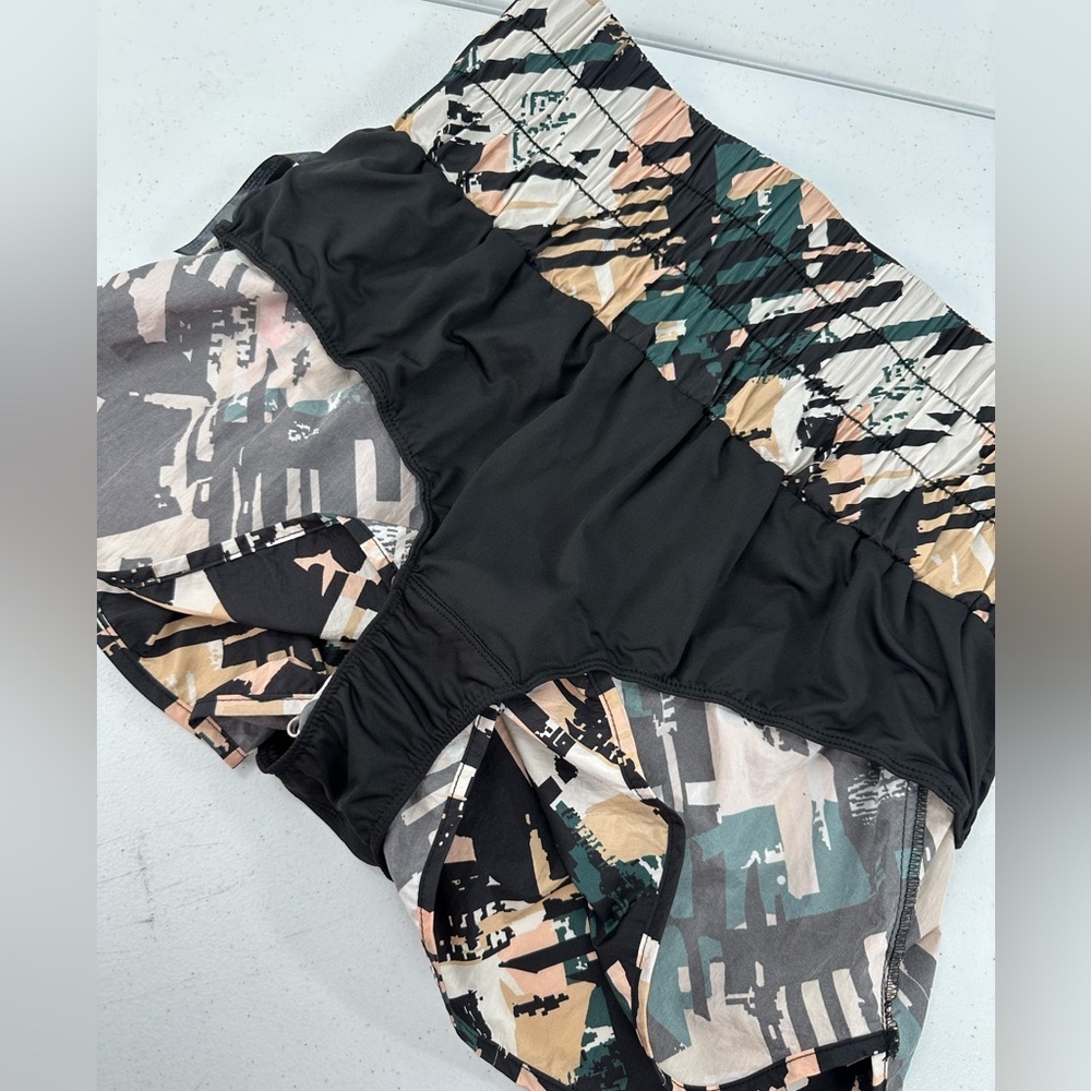 Free People Movement The Way Home Shorts Stroke of Luck Print High Rise Running - Picture 11 of 15